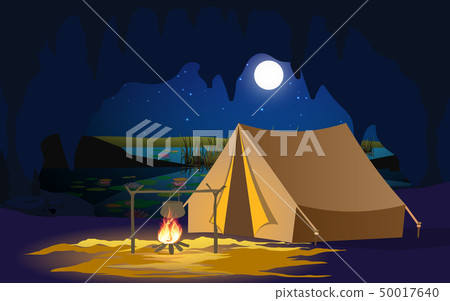 cave, tent, camp 50017640