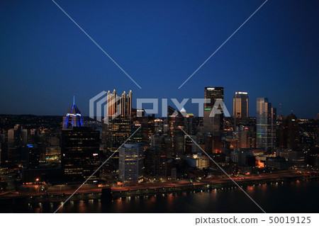 A beautiful night view of Pittsburgh (from Mount Washington) 50019125