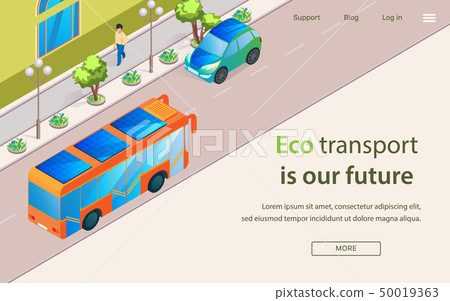 Inscription Eco Transport is Our Future Lettering. 50019363