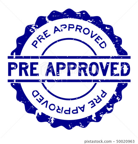 Grunge pre approved word round rubber seal stamp Grunge pre approved word round rubber seal stamp 50020963