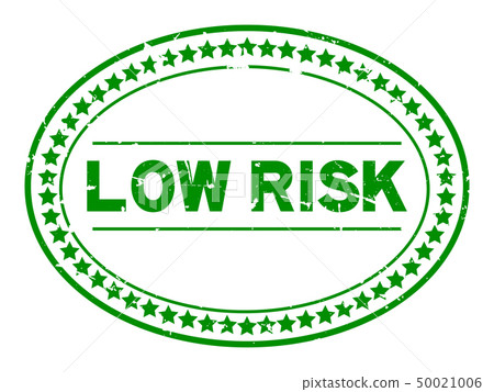 Grunge green high risk word oval rubber seal stamp 50021006