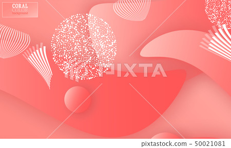 Coral color abstract background. Vector. Coral color abstract background. Vector. 50021081