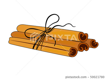 Cinnamon sticks tied with a rope. 50021780