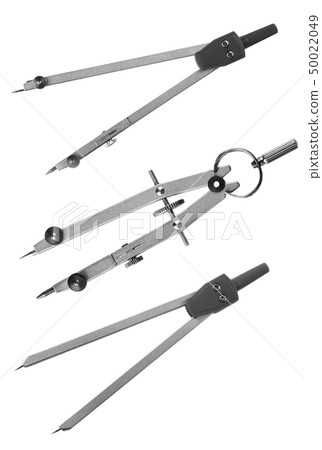 Student compasses isolated on a white Student compasses isolated on a white 50022049