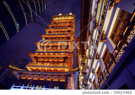 寺廟，靜安寺，佛塔，寺院、静安寺、仏塔、Temple, Jing'an Temple, Stupa, 50023468