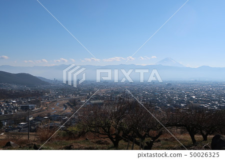 Kaifu City, Yamanashi Prefecture, Kofu Basin view from Shikishima General Park 50026325