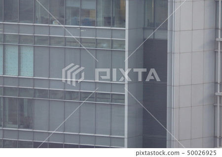 a glass grey square Windows of modern city 50026925