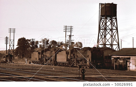 Steam locomotive D51 Koryogawa Station of the Hakata Line 50026991