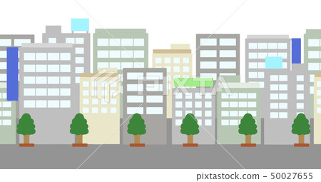 Illustration of the city - Stock Illustration [50027655] - PIXTA