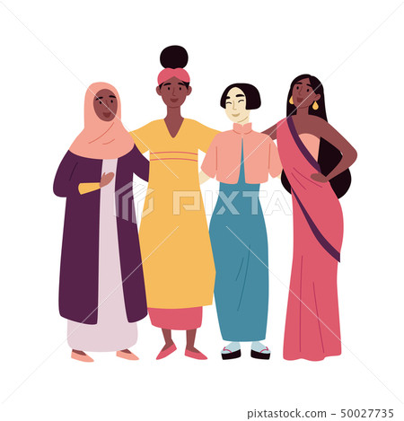 Diverse multiracial and multicultural group of people. Social diversity, friendship. African, asian 50027735