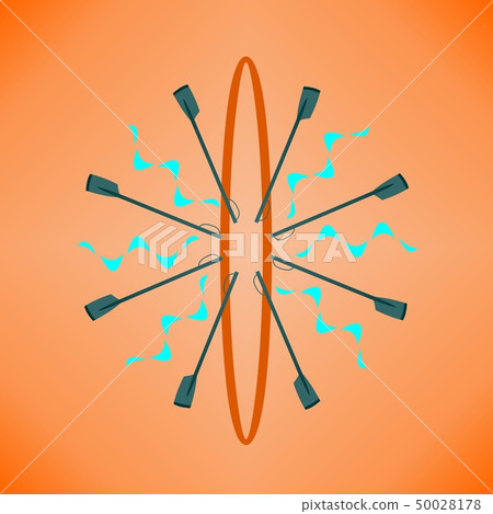 Vector image Logo rowing club color sport 50028178