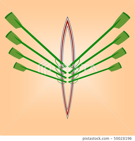 Vector image Logo rowing club color sport Vector image Logo rowing club color sport 50028196