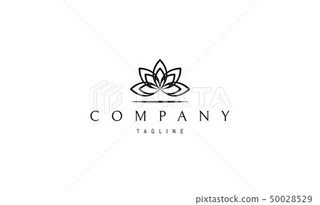 Lotus Yoga Flower Abstract Black vector logo design Lotus Yoga Flower Abstract Black vector logo design 50028529
