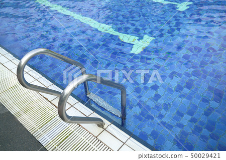 Swimming pool with stair and clear water Swimming pool with stair and clear water 50029421