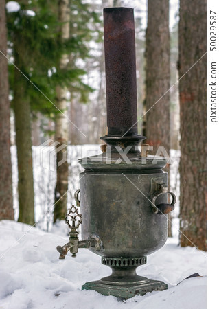 Samovar in the forest. 50029587