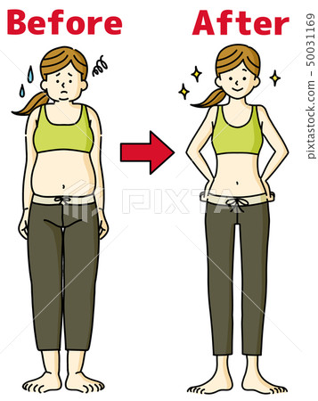 Women-Diet-Before After-Whole Body Women-Diet-Before After-Whole Body 50031169