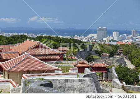 從首里城查看城市和大海 50031591