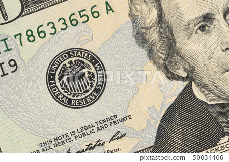 Background of twenty dollar bills. Background of twenty dollar bills. 50034406