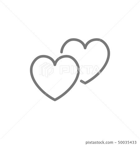 Hearts, favorite, positive feedback line icon. Hearts, favorite, positive feedback line icon. 50035433