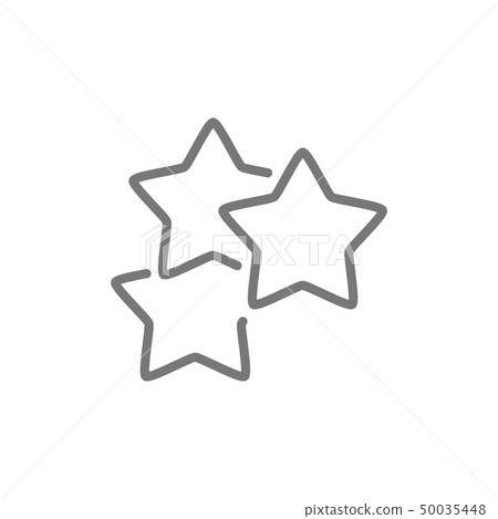 Stars, best choice, positive feedback line icon. Stars, best choice, positive feedback line icon. 50035448