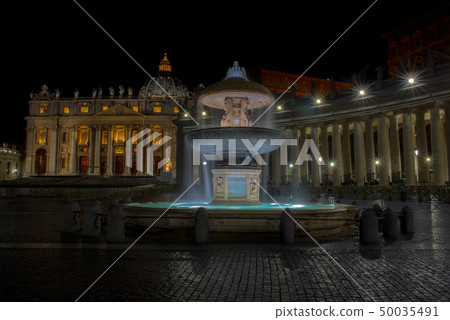 Saint Peter's Square night view 50035491