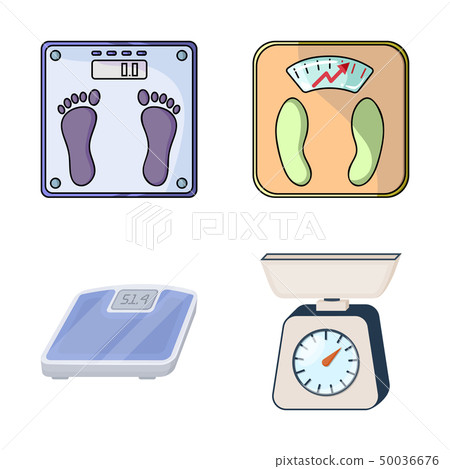 Vector design of weight and lab icon. Set of weight and kitchen stock vector illustration. 50036676