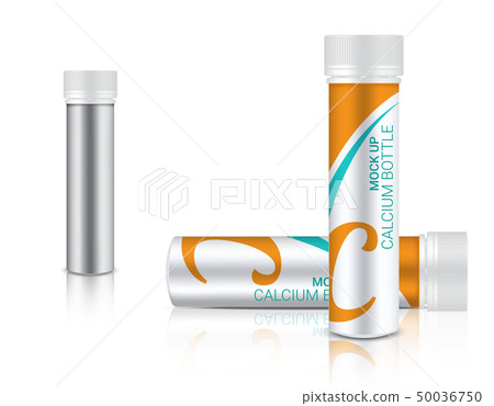 3D Mock up Realistic Medicine Bottle for Calcium 3D Mock up Realistic Medicine Bottle for Calcium 50036750