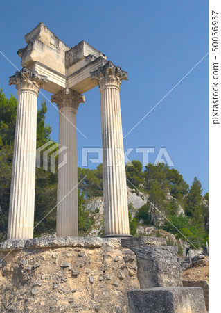 Ruins of Roman columns in Glanum (France) 50036937