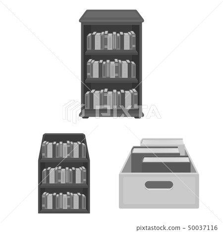 Isolated object of  and  library  symbol. Set of  and textbook  stock vector illustration. 50037116