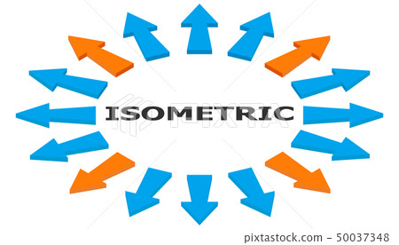 Set of arrows in isometry.  50037348