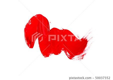 Red stroke of the paint brush 50037352