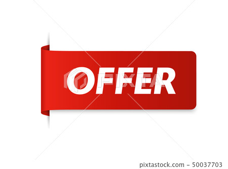 Offer tag. Vector illustration.  50037703