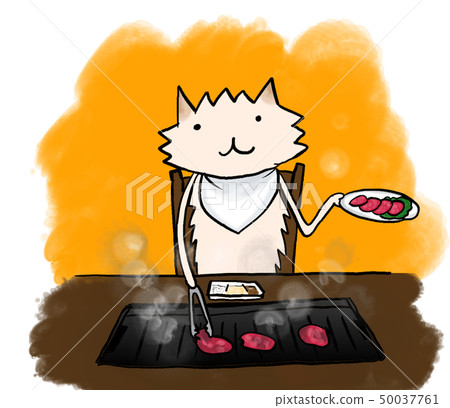 A dog who cares about baking while eating at a barbecue alone A dog who cares about baking while eating at a barbecue alone 50037761