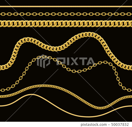 Seamless vintage pattern with chains and belts. 50037832