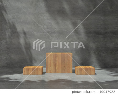 Pedestal for display with Tree shadow on the wall Pedestal for display with Tree shadow on the wall 50037922