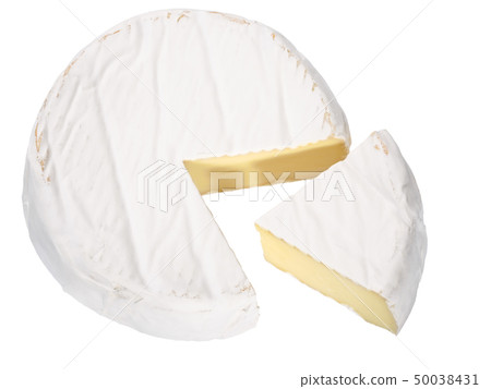 Camemebert cheese wheel, top, paths Camemebert cheese wheel, top, paths 50038431