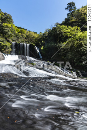 Fresh green dragon gate waterfall Fresh green dragon gate waterfall 50041924