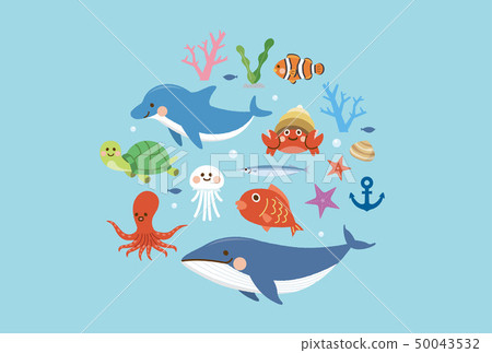 Sea creature set Sea creature set 50043532