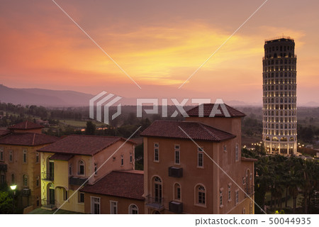 Beautiful Italian style town vintage Europian 50044935