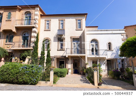 Beautiful Italian style town vintage 50044937