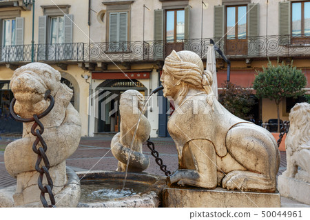 Venetian Contarini fountain on Piazza Vecchia. Venetian Contarini fountain on Piazza Vecchia. 50044961