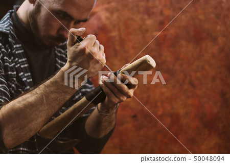 Work in carpentry shop 50048094