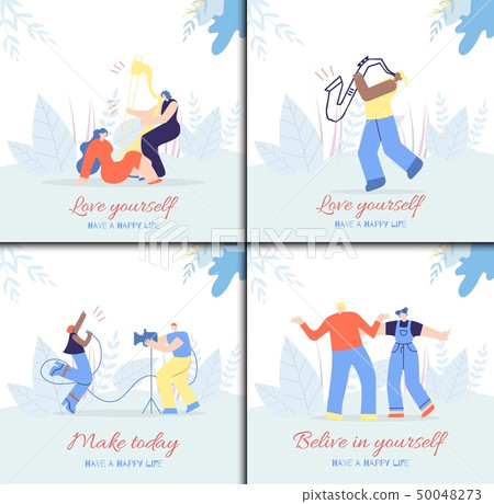 Love Believe Yourself Make Today Motivate Card Set 50048273