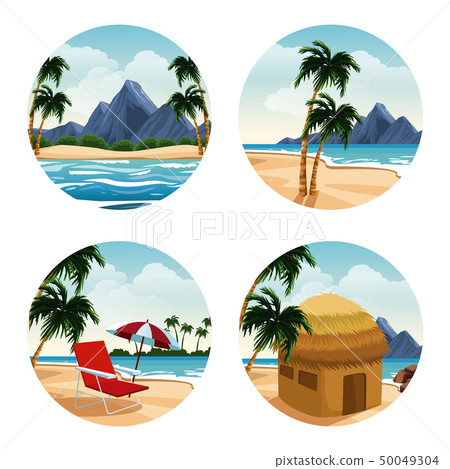 Isolated islands cartoon Isolated islands cartoon 50049304