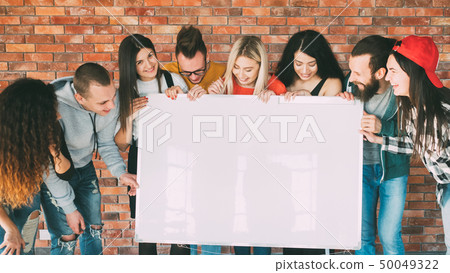 millennials whiteboard enthusiastic mockup 50049322