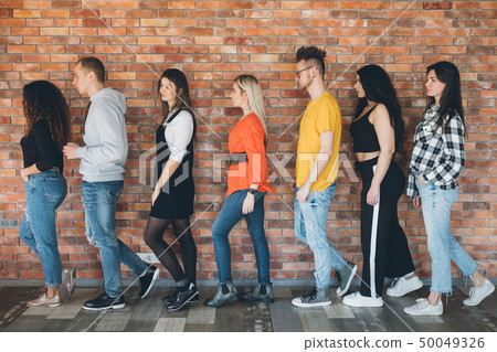orderly queue millennials anticipation hope belief 50049326