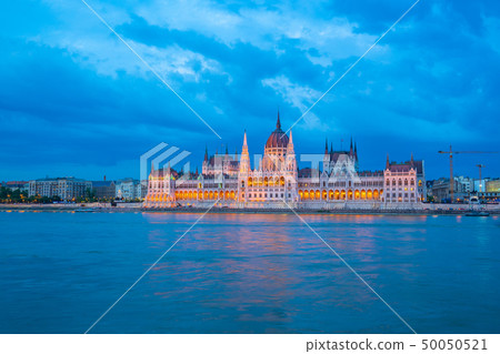 Budapest Parliament Building with view of Danube Budapest Parliament Building with view of Danube 50050521