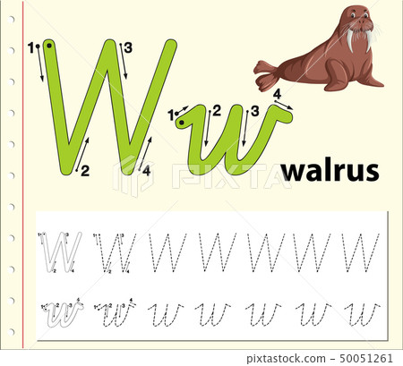 Letter W tracing alphabet worksheets Letter W tracing alphabet worksheets 50051261