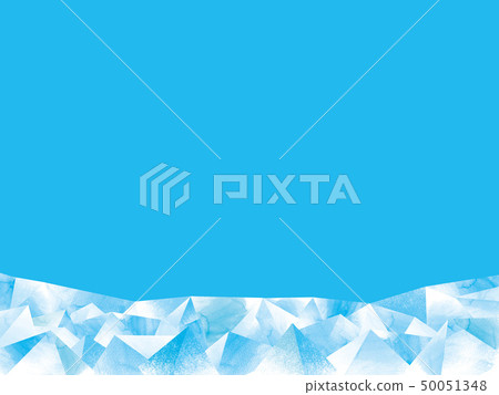 Ice watercolor background illustration 50051348