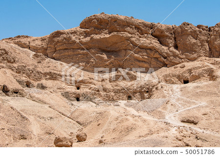 The antique temple of female pharao Hatchepsut near Luxor in Egypt 50051786